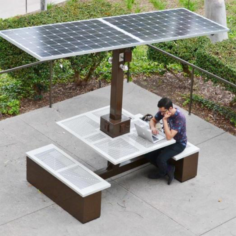 Usine de banc à énergie solaire Smart Table Table de pique-nique en Chine