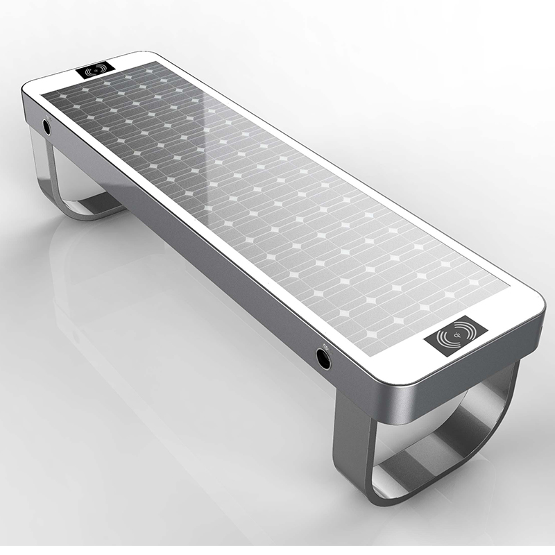 Nouveaux téléphones de recharge et appareils mobiles de type banc solaire intelligent