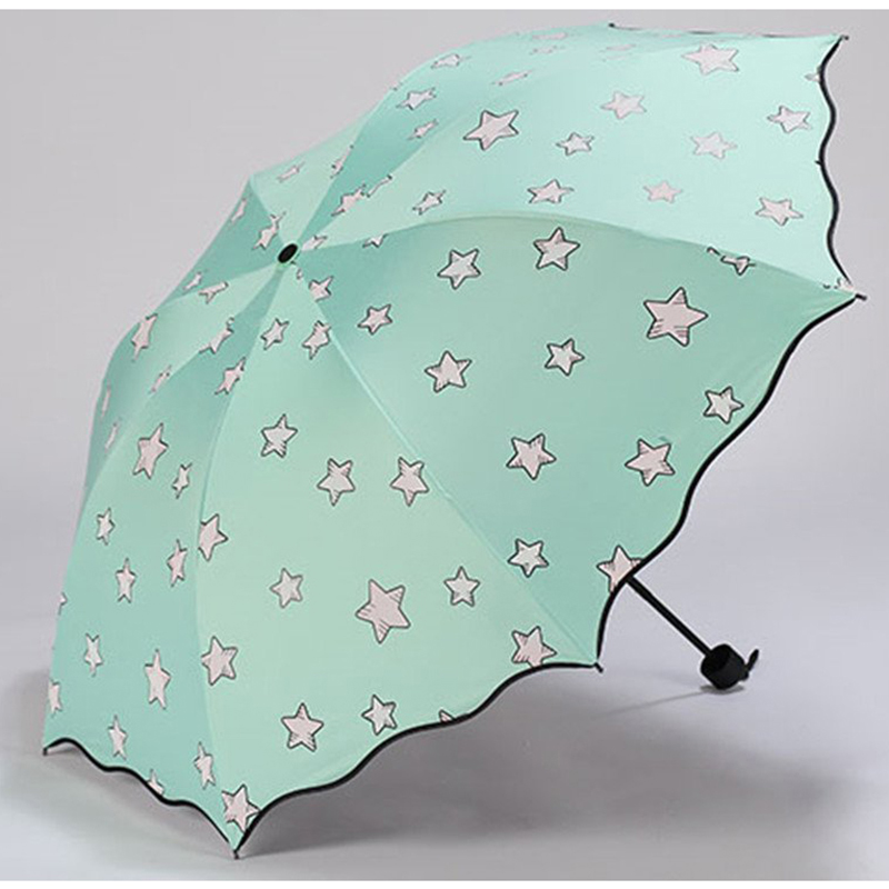 TOP évalué article cadeaux de société changeant de couleur parapluie pluie 3 fois