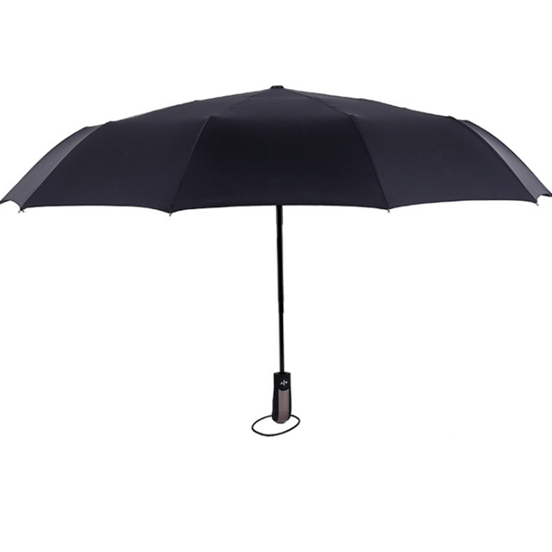 Parapluie personnalisé logo 10ribs coupe-vent 3 parapluie pliant