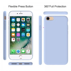 Pour iphone plus étui pour téléphone cellulaire Coque arrière en silicone souple et liquide TPU Etui pour téléphone portable