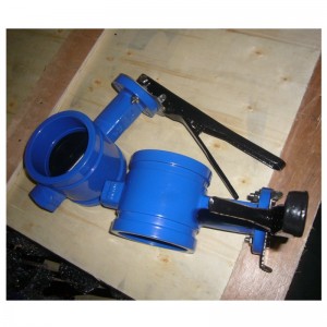 Vanne papillon à extrémité rainurée