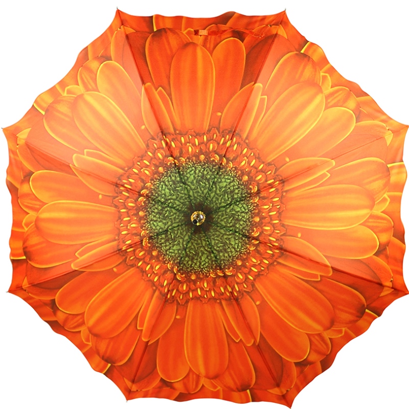 2019 23inch taille entreprise cadeaux cutom design forme de fleur striaght parapluie