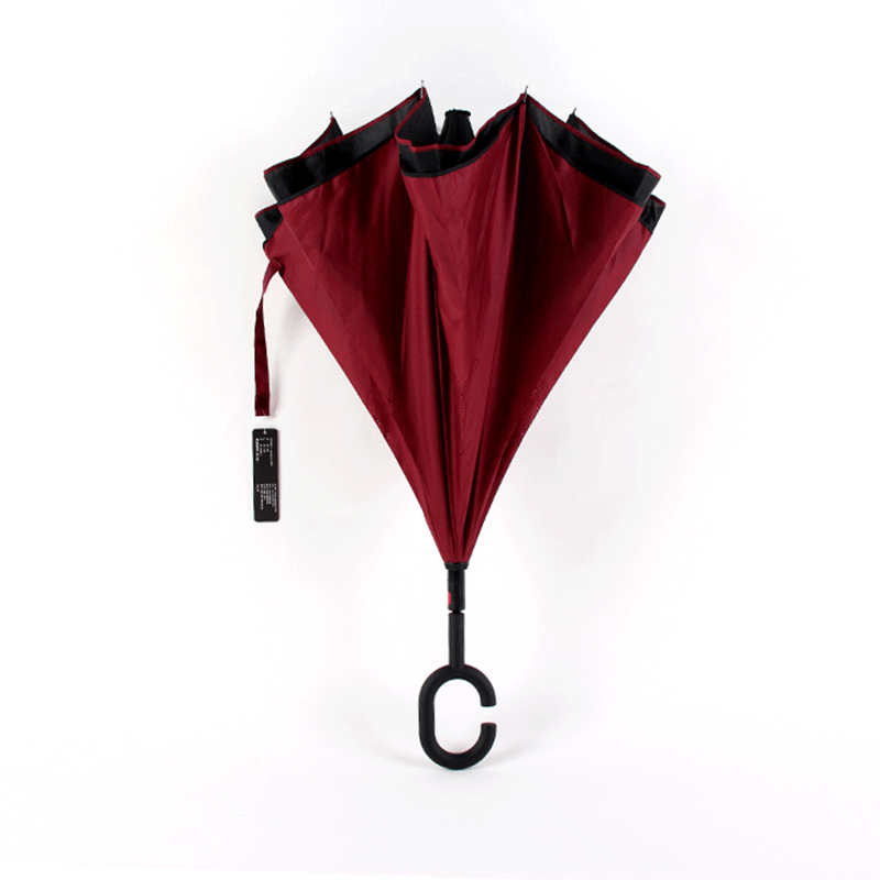 Parapluie de fabricants avec impression personnalisée avec parapluie inversé à fonction d'ouverture manuelle