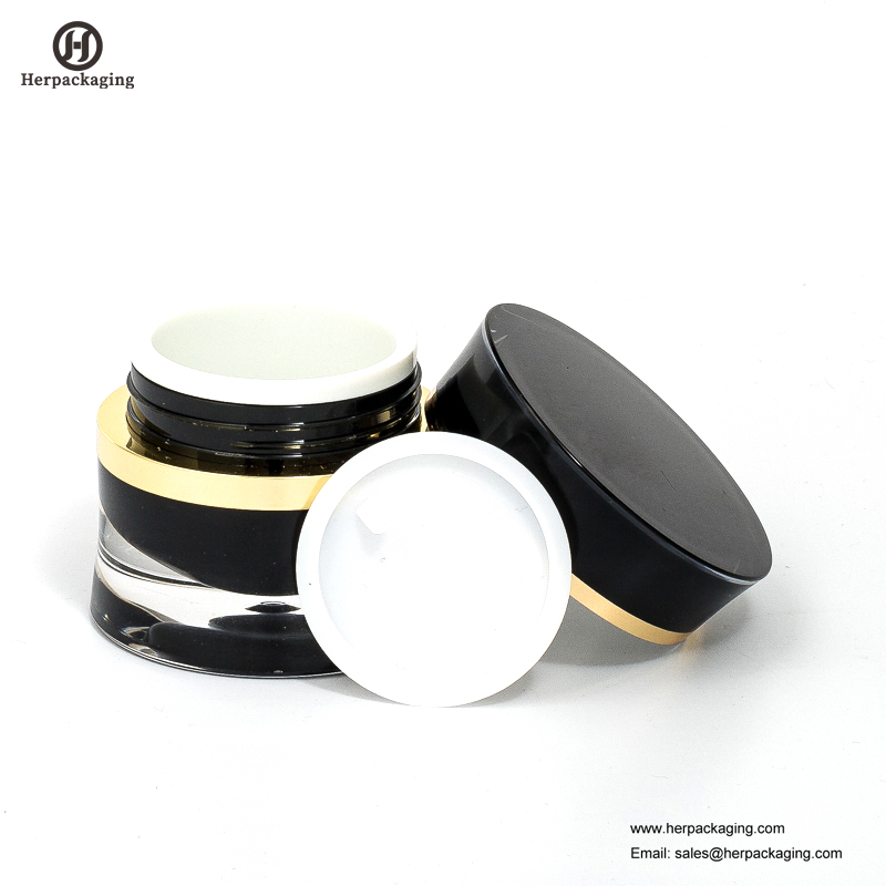 HXL217 jarre cosmétique acrylique vide ronde de luxe