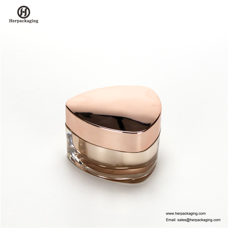 HXL219 Bocal cosmétique acrylique vide rond de luxe