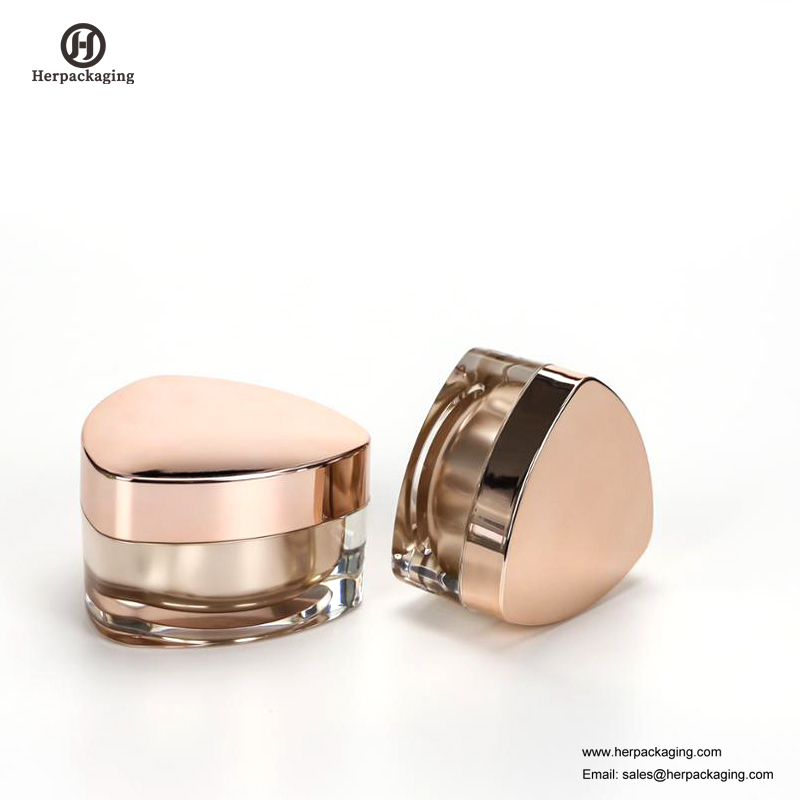 HXL219 Bocal cosmétique acrylique vide rond de luxe