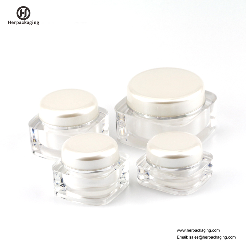 HXL221 jarre cosmétique acrylique vide ronde de luxe