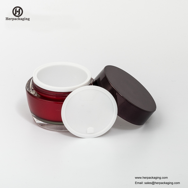 HXL224A jarre cosmétique acrylique vide ronde de luxe