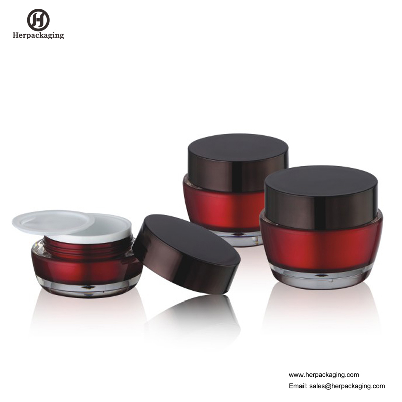 HXL224A jarre cosmétique acrylique vide ronde de luxe