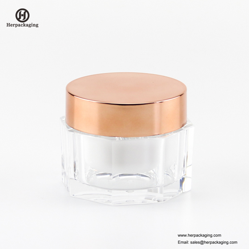 HXL225 jarre cosmétique acrylique vide ronde de luxe