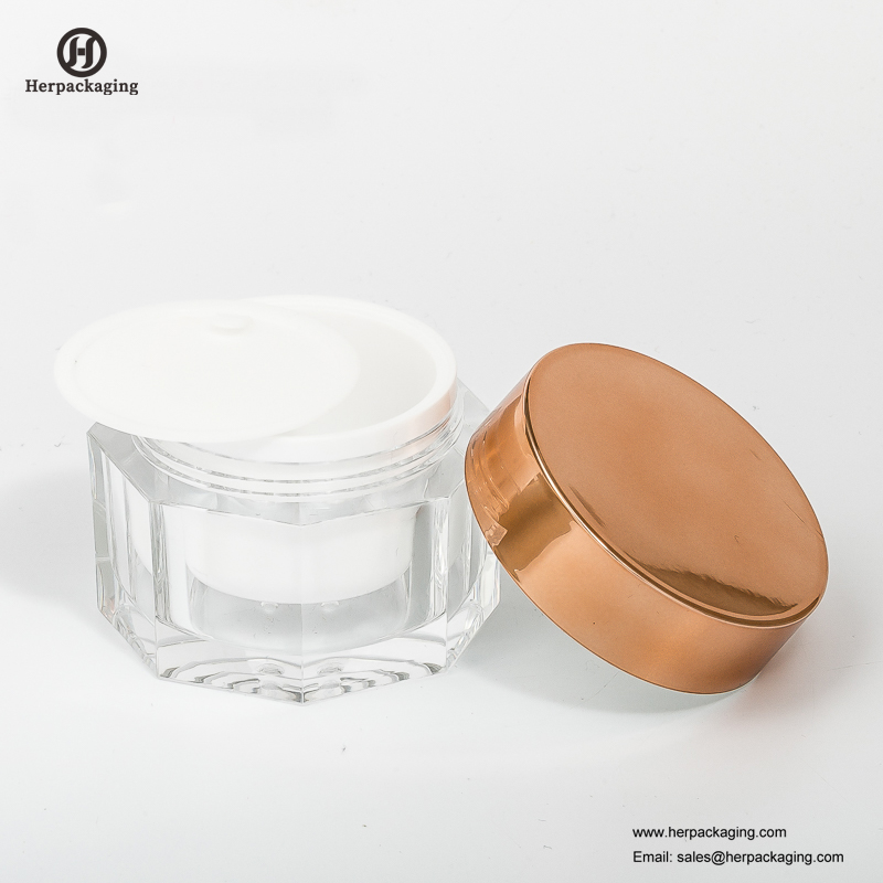 HXL225 jarre cosmétique acrylique vide ronde de luxe