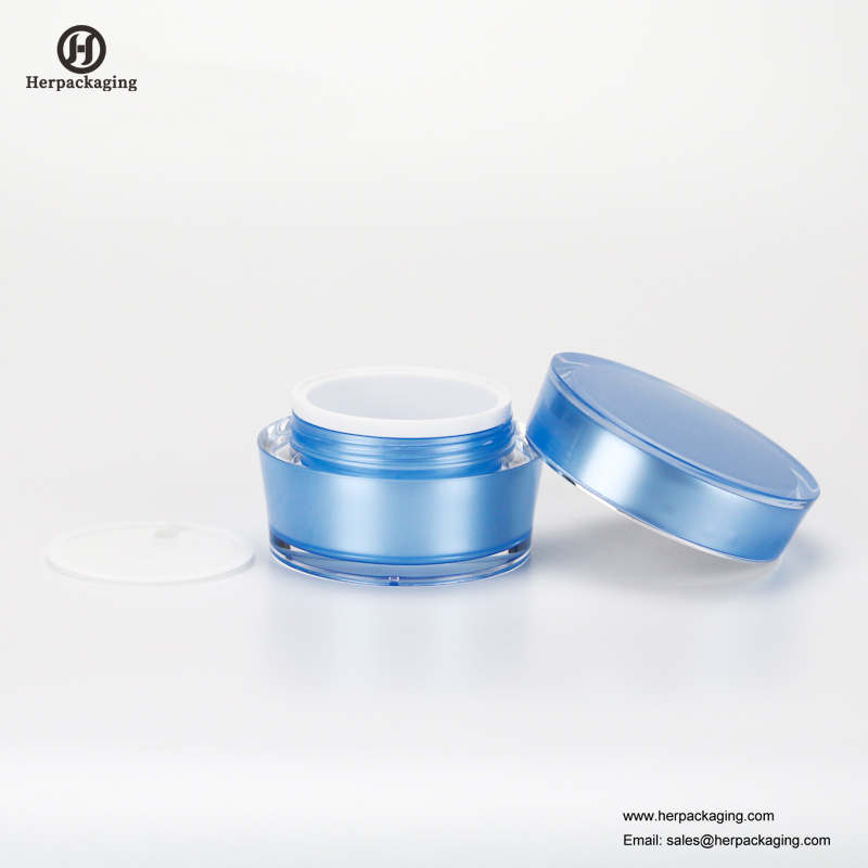 HXL227 pot de cosmétique acrylique vide rond rond de luxe