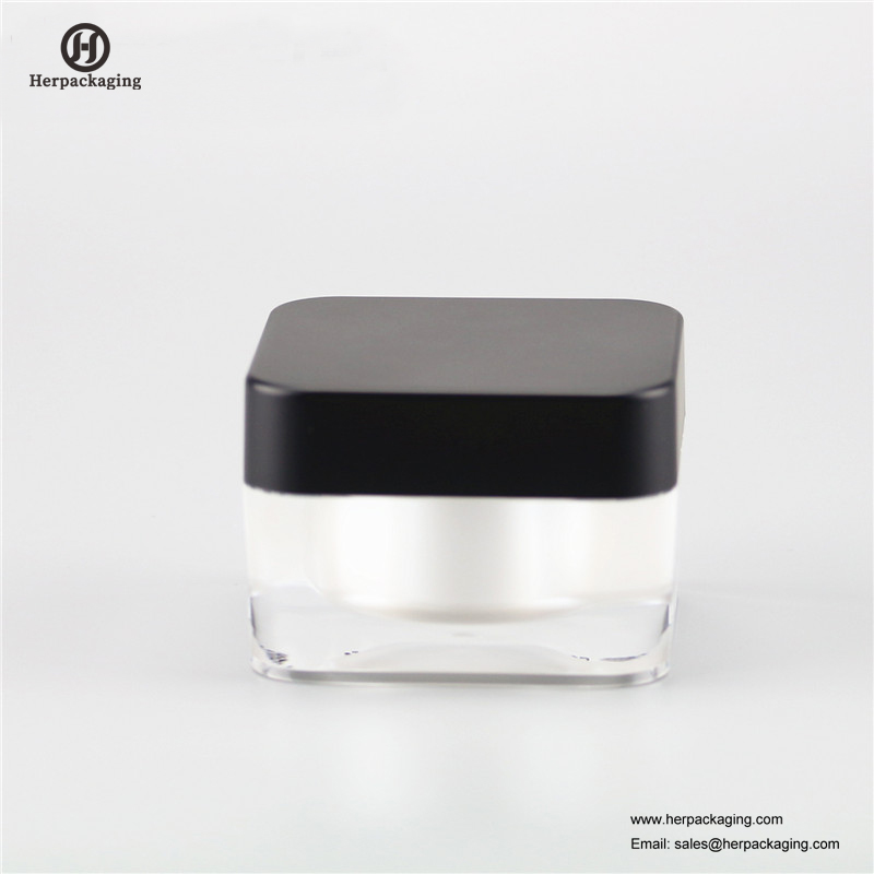 HXL234 bocal cosmétique acrylique vide rond de luxe