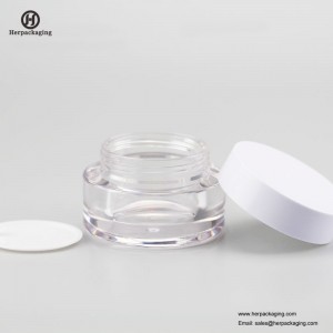 HXL237A jarre cosmétique acrylique vide ronde de luxe