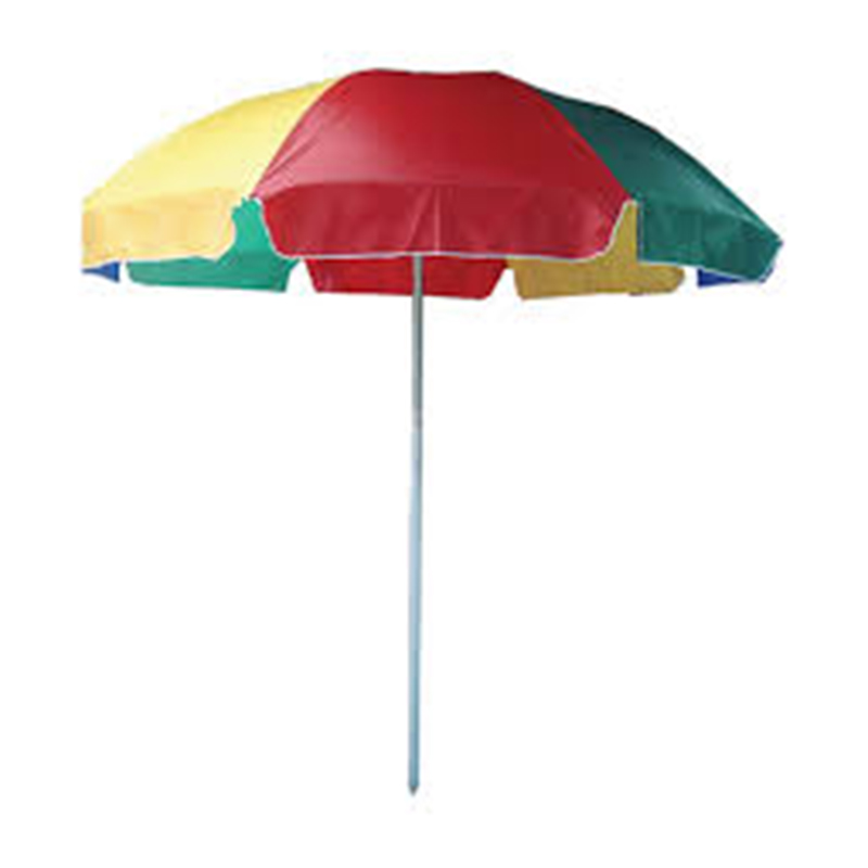 Parapluie de plage adapté aux besoins du client par tissu de 40 pouces Oxford avec la protection UV