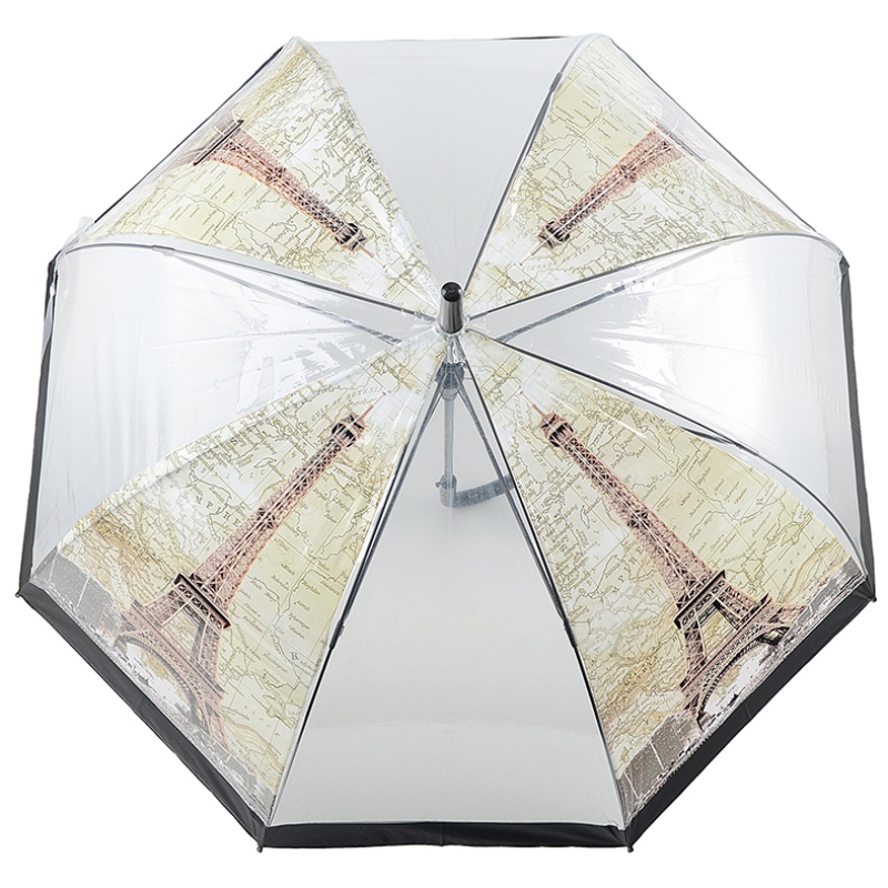 POE parapluie enfant en forme de dôme transparent avec ouverture automatique