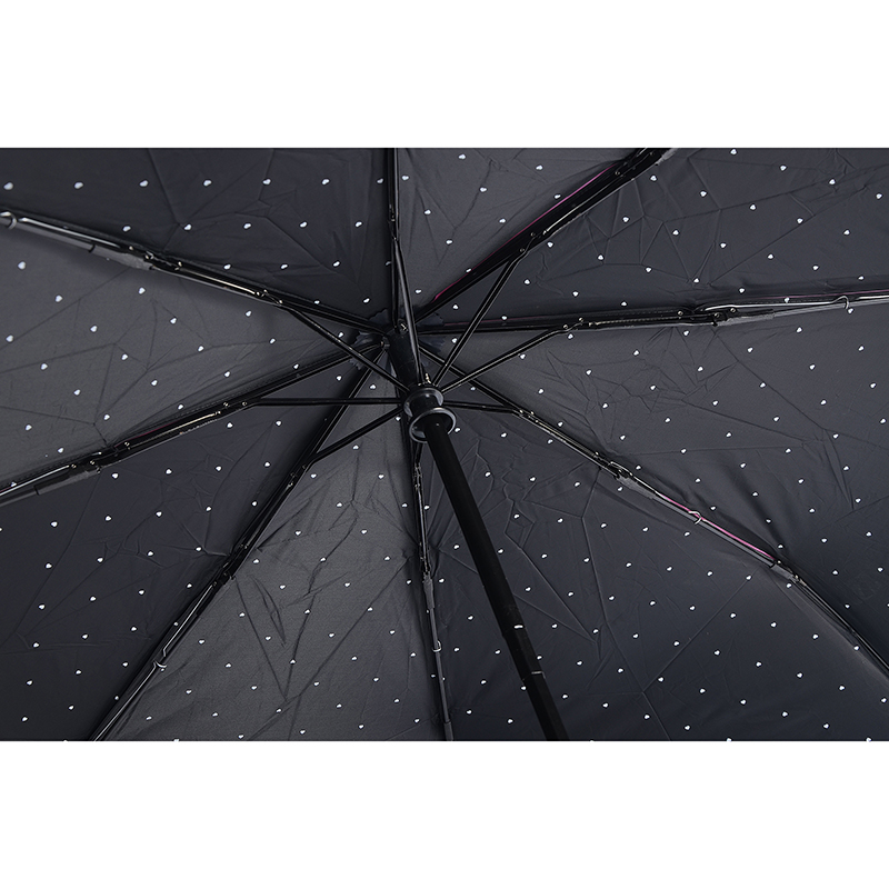 Matériau de couleur UV rose avec fonction d'ouverture complète du parapluie 3 plis