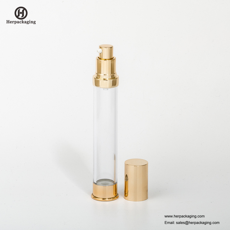 HXL422 vide acrylique crème sans air et bouteille de lotion emballage cosmétique contenant de soins de la peau
