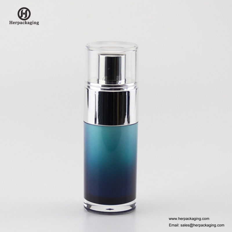 HXL432 vide acrylique crème sans air et bouteille de lotion emballage cosmétique contenant de soins de la peau