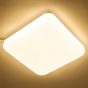TUV SAA CB Kinetic Square Frais d'installation 16W 24W Énergie Pas besoin de câblage Commutateur Haut-parleur LED Plafonnier