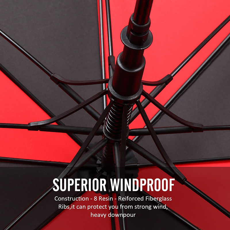 30inch double couche promotionnel marketing cadeaux d'affaires golf parapluie coupe-vent
