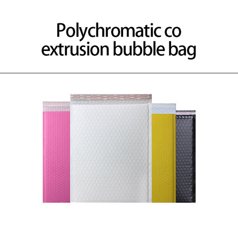 Auto-scellant propre logo impression aluminium brillant foilfilm personnalisé rose or métallique bulle mailer sacs