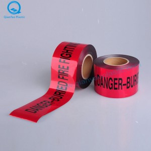 Papier d'aluminium australien enterré Ruban de signalisation souterraine STORMWATER; Ruban de signalisation souterrain SEWER; LUTTE CONTRE LES INCENDIES