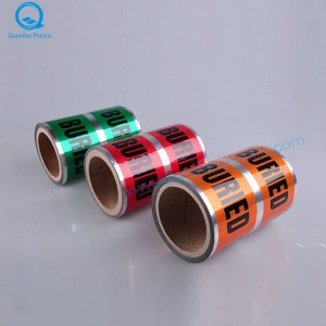 Ruban d'avertissement détectable souterrain de 4mil, 5mil, 6mil, ruban d'avertissement, ruban de danger, ruban de barricade