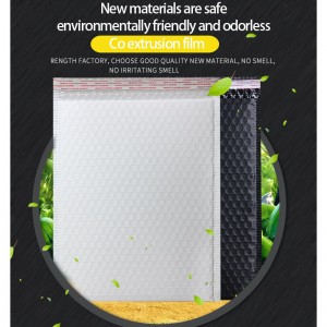 le courrier imprimé de bulle blanc résistant aux chocs imprimé a rempli le sac d'emballage en plastique d'enveloppe d'expédition