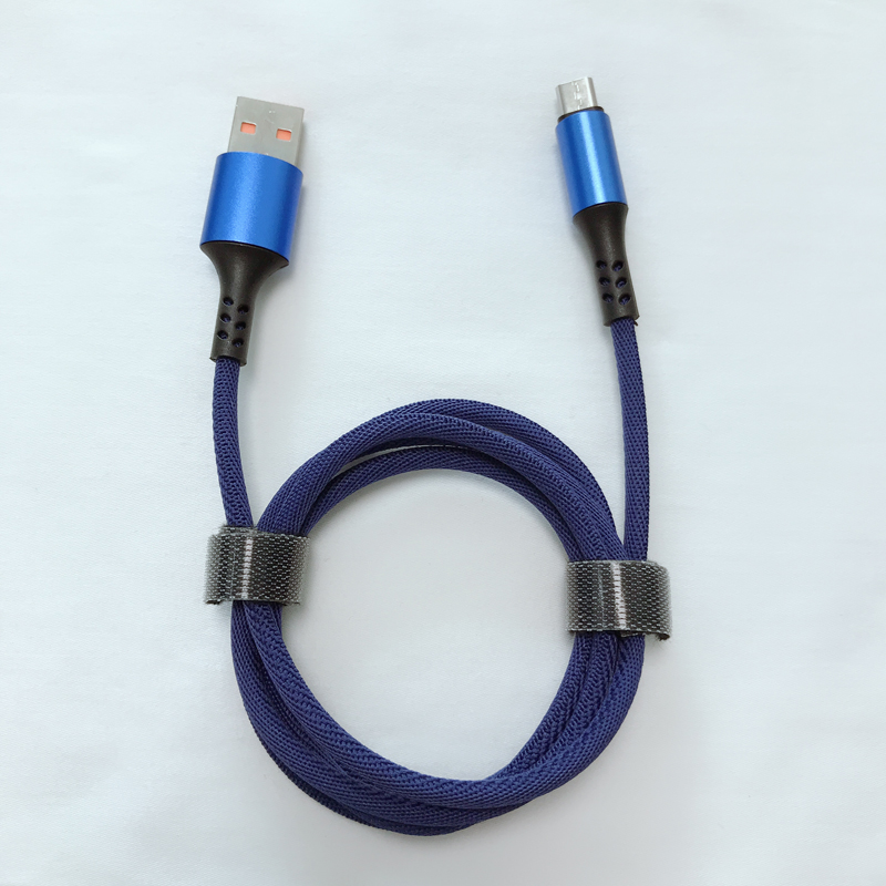 Câble de données micro à USB 2.0 rond tressé à charge rapide pour charge et synchronisation micro USB, type C, iPhone