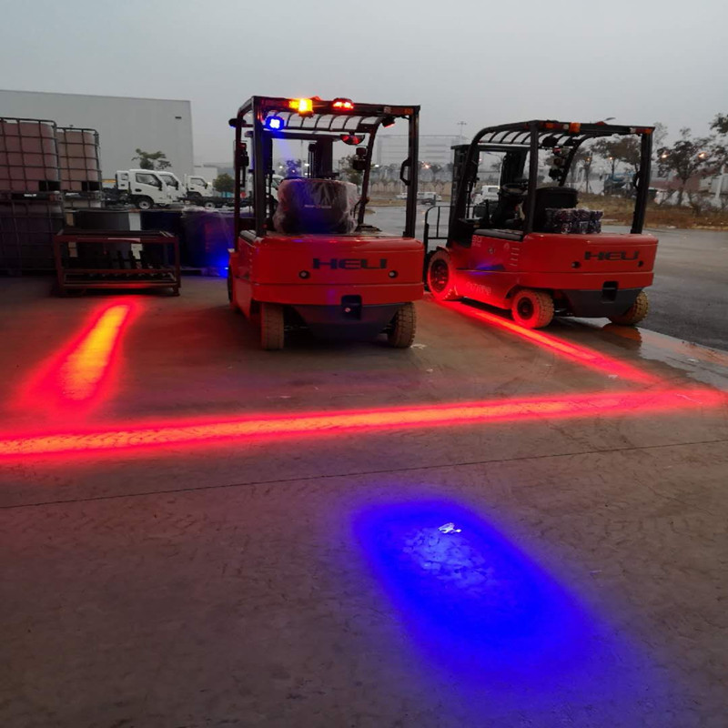 Lumière rouge de zone de chariot élévateur de la sécurité LED d'entrepôt pour la sécurité des piétons
