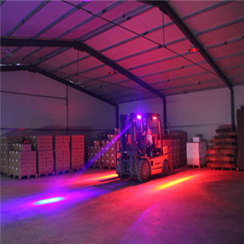 Lumière rouge de zone de chariot élévateur de la sécurité LED d'entrepôt pour la sécurité des piétons
