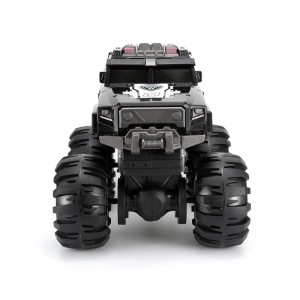 Voiture de police - Monstre au pied géant