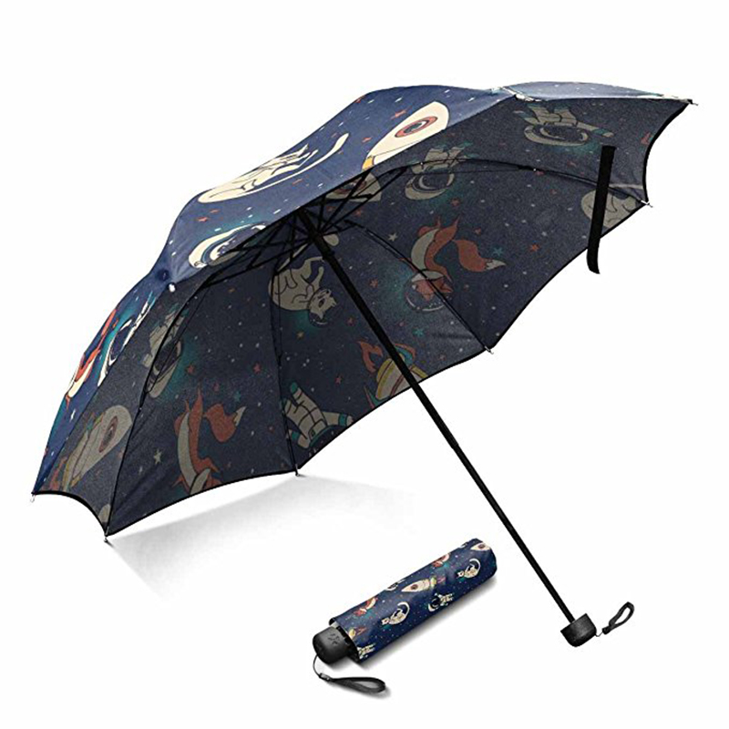 Nouveau design promotionnel motif de dessin animé personnalisé 3 parapluie