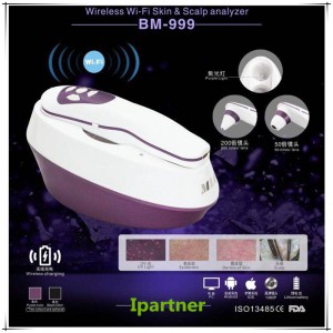 Utilisation à domicile Analyse de la peau portable Analyse des cheveux Appareil de mesure de l'humidité avec système iOS Système Android