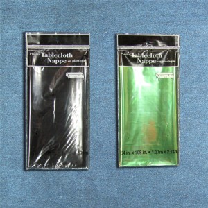 Fête d'anniversaire décoration maison feuille d'aluminium nappe pomme vert couleur nappe métallique