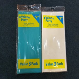 Feuille en plastique de tissu de couverture de table imprimée par coutume de HDPE de LDPE pour des napperons