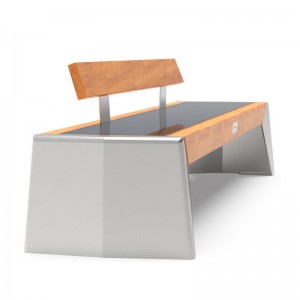 Smart City Street Furniture Panneaux Photovoltaïques Energie Verte Renouvelable