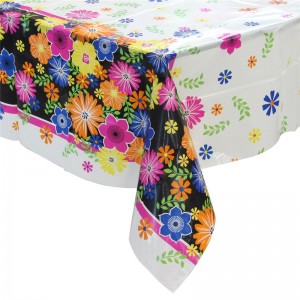 Nappe en gros personnalisée de décorations de table de fête de joyeux anniversaire