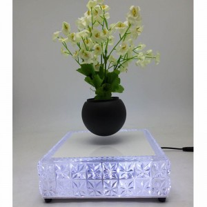 planter PA-0717 de bassin de bonsaï de flottement de lévitation magnétique en cristal léger mené d'air