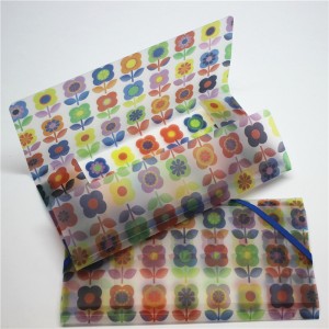 Chemise de classement en plastique PP avec élastique