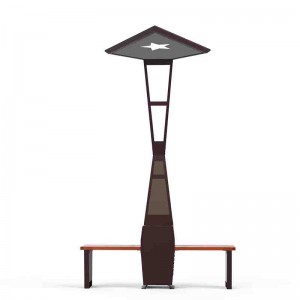 Chargeur mobile pour banc solaire de siège solaire de pôle de publicité Ourdoor