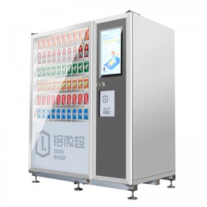 SWIFT Nouveau modèle Aluminium Dépanneur Automatique Boisson Froide Combo Annonce Libre-service Distributeur Automatique avec Écran LCD