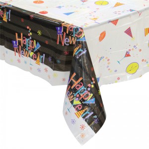 Nappe de couleur noire Nappe de fête d'Halloween