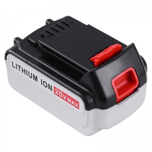 Batteries de remplacement Li-ion 20V 4000mAh pour outils sans fil Black \u0026 Decker LB20, LBX20, LBX4020, LB2X4020