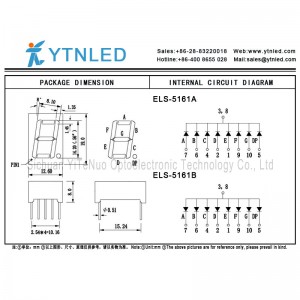 0,56 pouce rouge à 1 chiffre, affichage à LED 7 segments, tube numérique