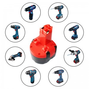 Éléments de batterie de rechange Ni-Cd 7.2V 1300mAh pour outils électriques Bosch 2 607 335 587, 2 607 335 766