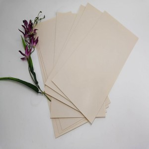 Feuille en plastique de polyester de PET rigide de couleur de haute qualité de 0.5mm Apricot pour des meubles