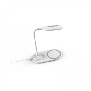 QI 10W rapide chargeur multifonctionnel de meubles 2in1 sans fil avec lampe KPS-9002